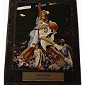 Tony Parker 9x12 Licensed Print Plaque