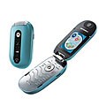 Motorola U6 Teal Pebl Unlocked Quadband Cell Phone
