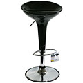 Black Molded Fiberglass Barstools (Set of 2)