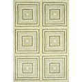 Hand-tufted Amaze Beige Wool Rug (2' x 7'6)