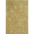 Hand-tufted Calypso Light Gold Wool Rug (2' x 7'6)