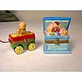 Limoges Hand-painted Toy 2-piece Keepsake Box Set