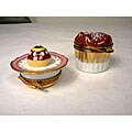 Limoges Hand-painted Dessert Keepsake Box Set