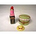 Limoges Hand-painted Paris Fashion Keepsake Set