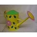 Green Leaves 14-inch Yellow Watering Can (Set of 8)