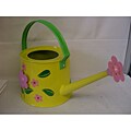 Pink Flowers 13-inch Yellow Watering Cans (Set of 8)