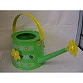 Green 13-inch Yellow Flowers Watering Cans (Set of 8)
