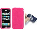 Apple iPhone Magenta Silicone Skin Protector