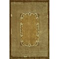 Hand-tufted Frontier Gold Wool Rug (5' x 7'6)