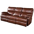 Baker Venus Brandy Leather Sofa Recliner