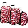 Heys Hardside 3-piece Pink Camouflage Luggage Set