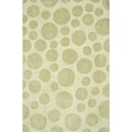 Hand-tufted Luna Beige Wool Rug (3'6 x 5'6)