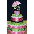 Hot Pink Mod Mom Diaper Cake Baby Gift