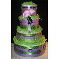 Personalized Mod Mom Diaper Cake Baby Gift