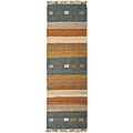 Hand-woven Reversible Hemp Rug (2'6 x 8')