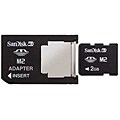 Sandisk 2GB Memory Stick Micro (M2) and Adapter