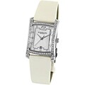 Stuhrling Original 'Gatsby La Femme' Women's White Strap Swiss Watch