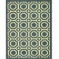 Chambray Hand-carved Mosaic Tiles Rug (5'3 x 7'6)