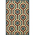 Hand-Carved Nylon Tango Rug (5'3x7'6)