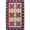 Hand-tufted Stars Wool Rug (4'7 x 7'7)