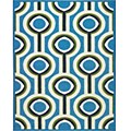 Hand-carved Nylon Tango Rug (5'3 x 7'6)