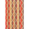 Durable Jute Diamond Stripes Rug (5' x 8')