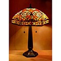Tiffany-style Victorian Stained Glass Table Lamp