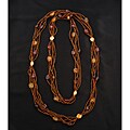 Bronze Genuine Rose Quartz Multi-strand Necklace