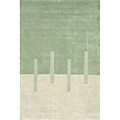 Hand-tufted Contemporary Beige Opus Rug (3'6 x 5'6)