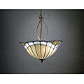 Tiffany-style Glass Shade Art Nouveau Hanging Fixture
