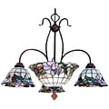Tiffany-style Inverted Bowl Chandelier