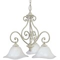 Captiva Collection 3-light White Chandelier