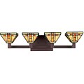 Tiffany-style 4-light Bath Fixture