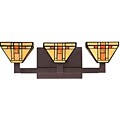 Tiffany-style 3-light Bath Fixture