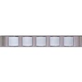 Metro II Brushed Steel 5-light Bath Sconce