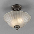Legacy Bronze Semi-flush Ceiling Light Fixture