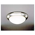 Round 14-inch Brushed Nickel Ceiling Fixture
