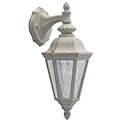 Rubbed White Outdoor Wall Fixture