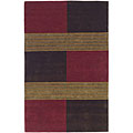 Embassy Modern Red/ Brown/ Beige Rug (8'6 x 11'6)