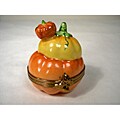 Limoges Hand-painted Pumpkins Keepsake Box