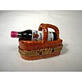 Limoges Hand-painted Wine Basket Keepsake Box