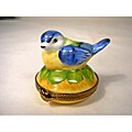 Limoges Hand-painted Nesting Bird Keepsake Box