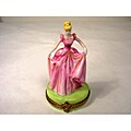 Limoges Hand-painted Pink Princess Keepsake Box