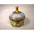 Limoges Hand-painted Gazebo Keepsake Box