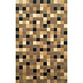 Oslo Squares Neutral Rug (5' x 8')
