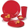 ZAK! Lili Red 17-piece Dinnerware Set