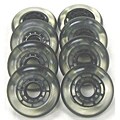 76mm 80a Clear Black Inline Wheels
