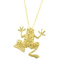 14k Yellow Gold Jolly Frog Necklace