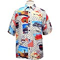 Jam's World Men's Lobster Net Cabana Shirt