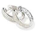 10k White Gold 1/2ct TDW Diamond Hoop Earrings (HI, I1-I2)